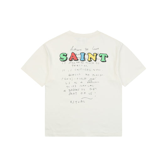 Saint Michael x Jamie Reid Graphic S/S T-Shirt – White