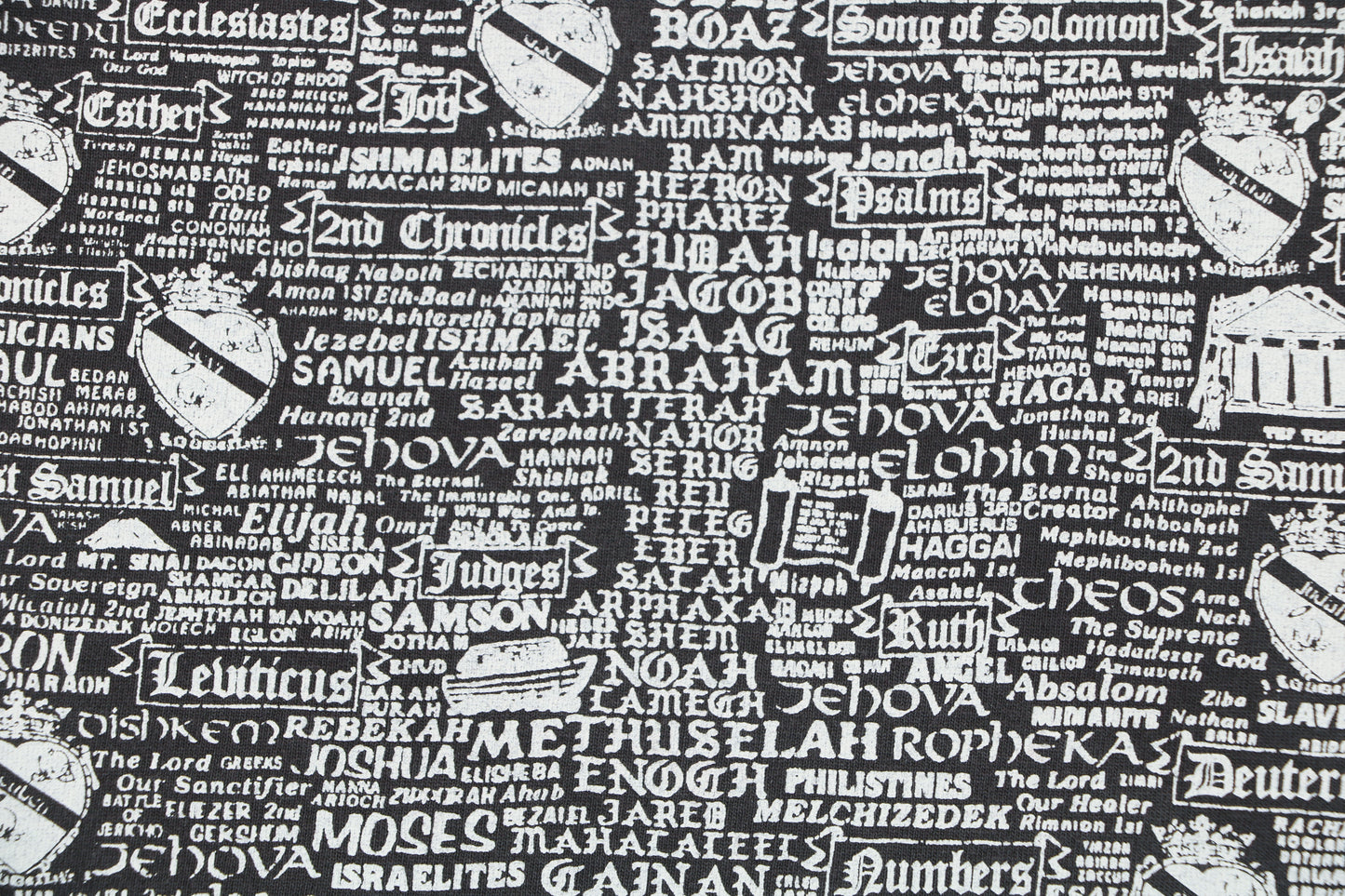 Saint Michael "Tree of Life" Typography Graphic T-Shirt – Washed Black