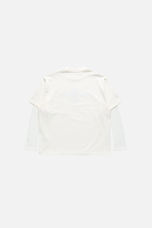 Acne Studios Off-White Embroidered Long-Sleeve T-Shirt