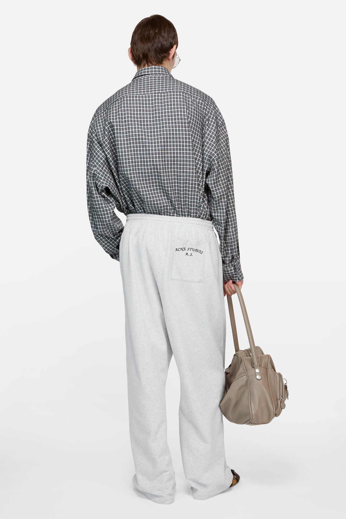 Acne Studios Flannel Button-Up Shirt – Black / White