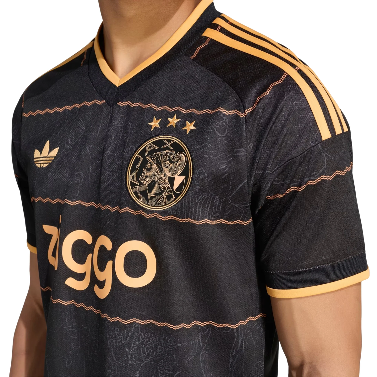 adidas Ajax Amsterdam 2026-27 Away Jersey - Black / Hazy Orange JZ4693