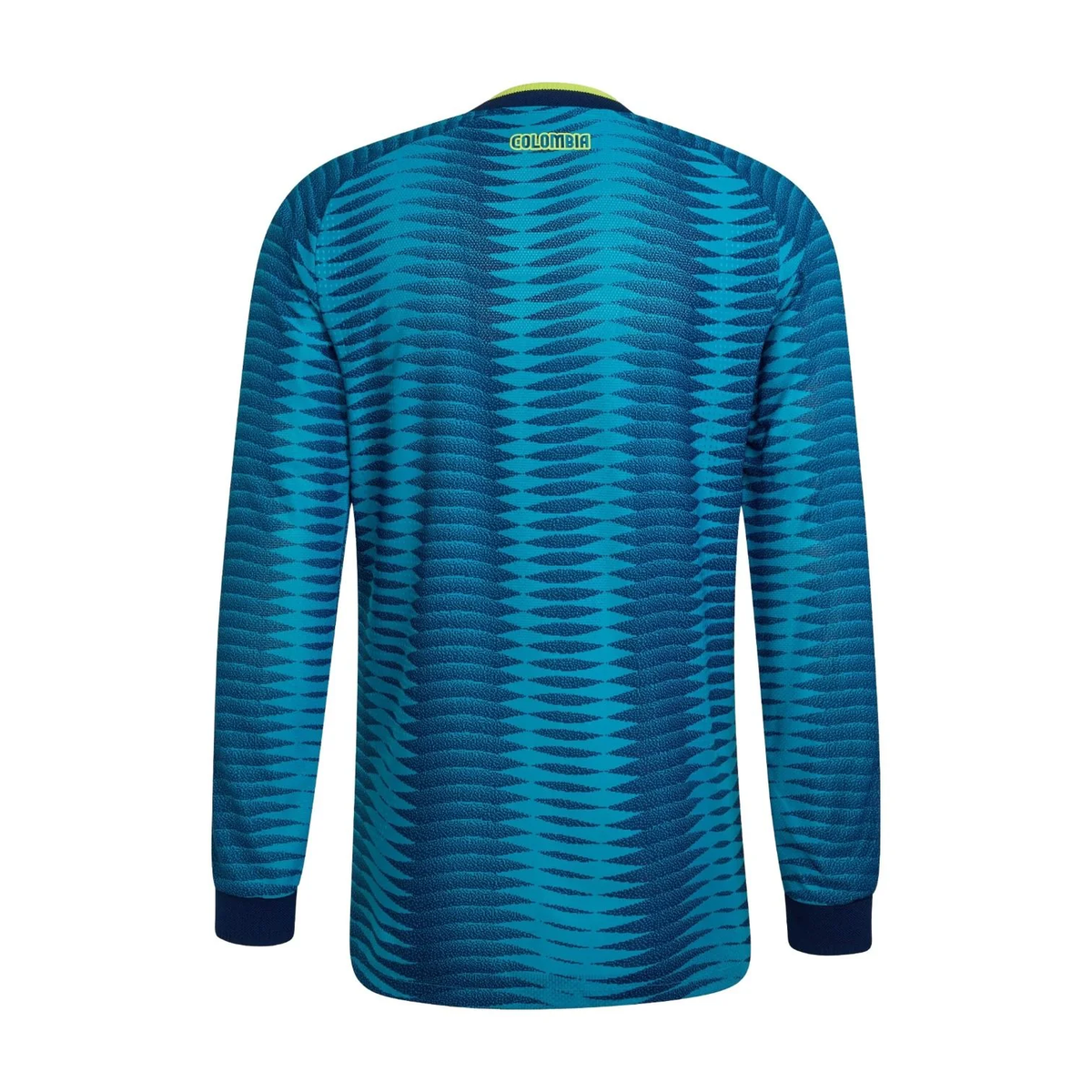 adidas Colombia 2026 Away Authentic Long Sleeve Jersey, Mystery Petrol/Team Navy Blue 2, Asia Sizing JZ8805