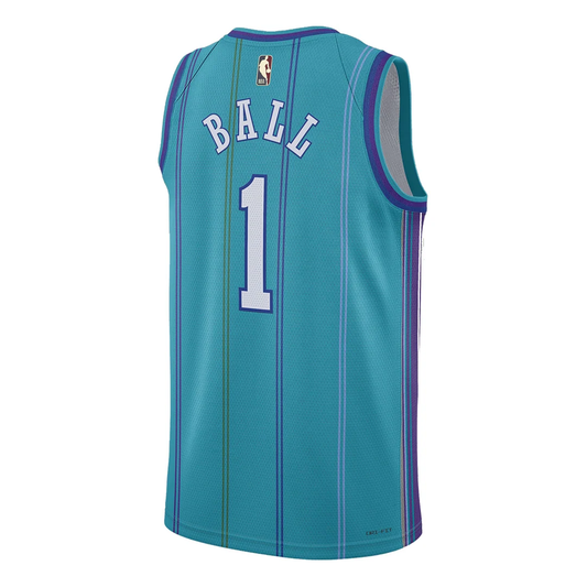 Air Jordan Dri-FIT x NBA LaMelo Ball Charlotte Hornets 2023/24 Swingman Jersey #1 – Teal