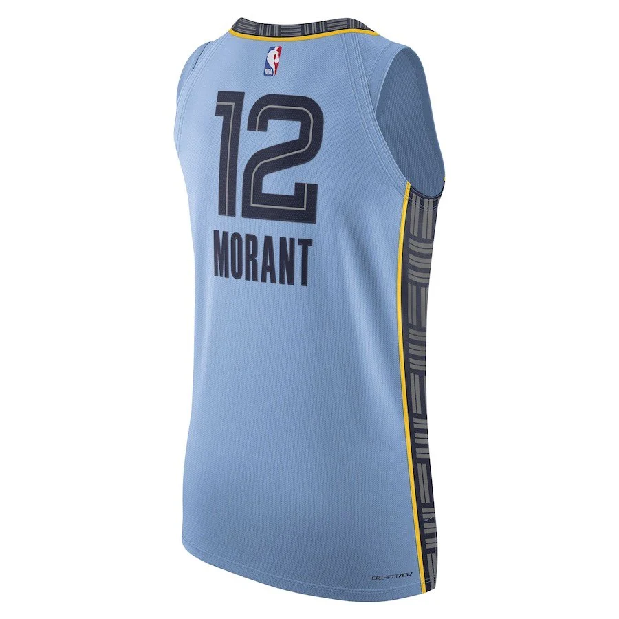 Air Jordan x NBA Ja Morant Memphis Grizzlies Statement Edition Swingman Jersey #12 – Blue