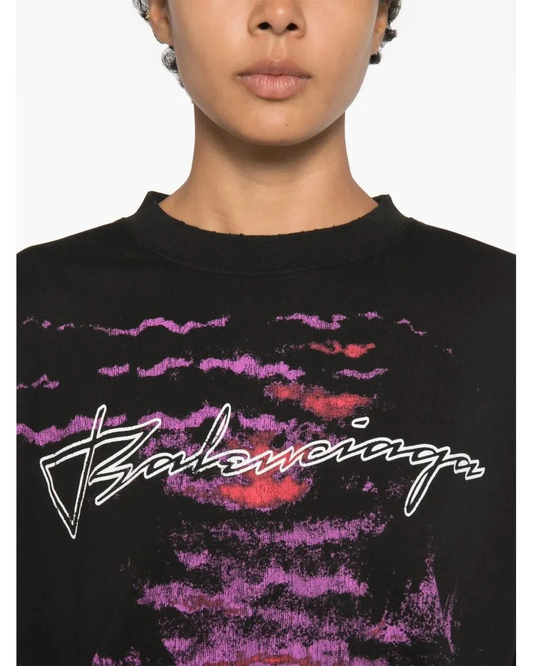 Balenciaga Black Dream Medium Fit T-Shirt