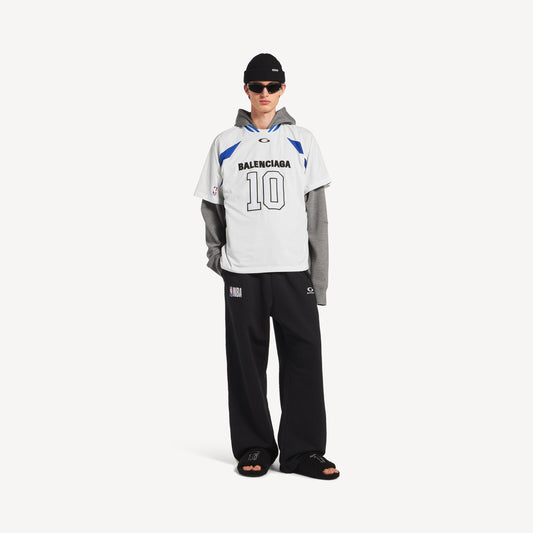 Balenciaga x NBA Collaboration Oversized T-Shirt — White / Multicolor
