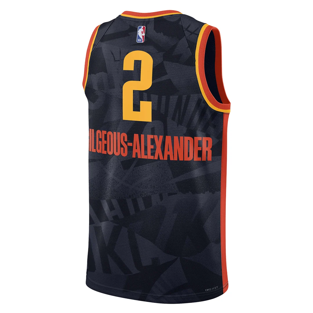 Nike Dri-FIT NBA Shai Gilgeous-Alexander Oklahoma City Thunder 2023/24 City Edition Swingman Jersey #2 – DX8513-421