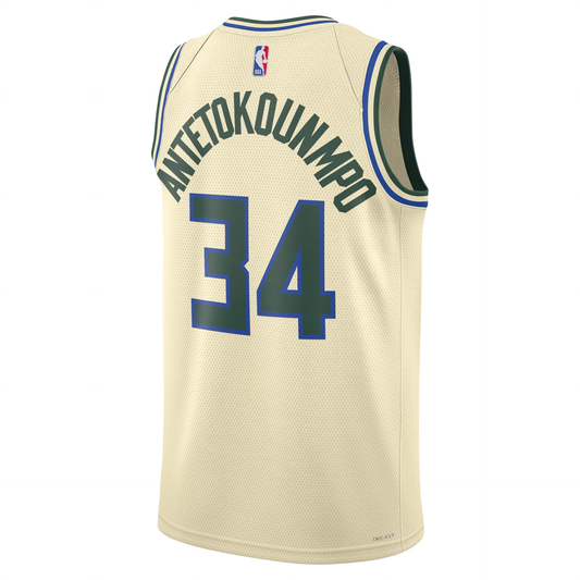 Nike Giannis Antetokounmpo Milwaukee Bucks City Edition NBA Swingman Jersey HM5988-281
