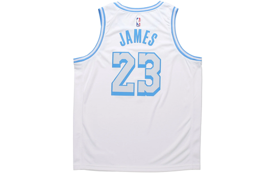 Nike NBA LeBron James #23 Los Angeles Lakers 2021/22 City Edition Dri-FIT Swingman Jersey - White CN1737-102