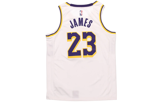 Nike NBA LeBron James #23 Los Angeles Lakers Association Edition Swingman Jersey - White AA7101-111