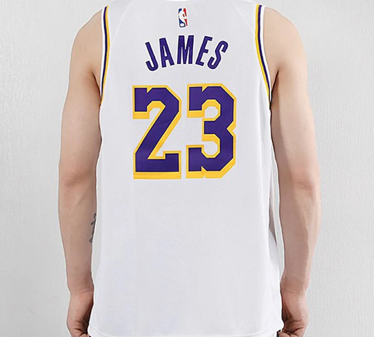 Nike NBA LeBron James #23 Los Angeles Lakers Association Edition Swingman Jersey - White AA7101-111