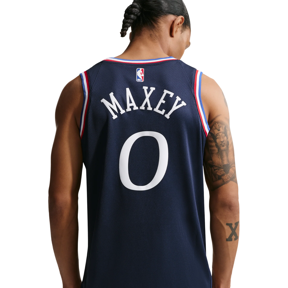 Nike NBA Tyrese Maxey Philadelphia 76ers City Edition Swingman Jersey – HM5992-421