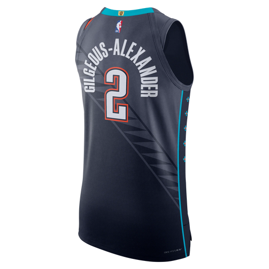 Nike Shai Gilgeous-Alexander Oklahoma City Thunder City Edition NBA Authentic Jersey – HM6117-438