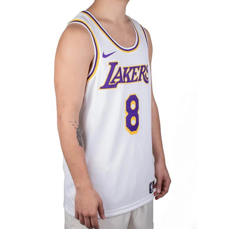 Nike NBA Los Angeles Lakers #8 Home Fan Edition Swingman Jersey - White CI9503-100