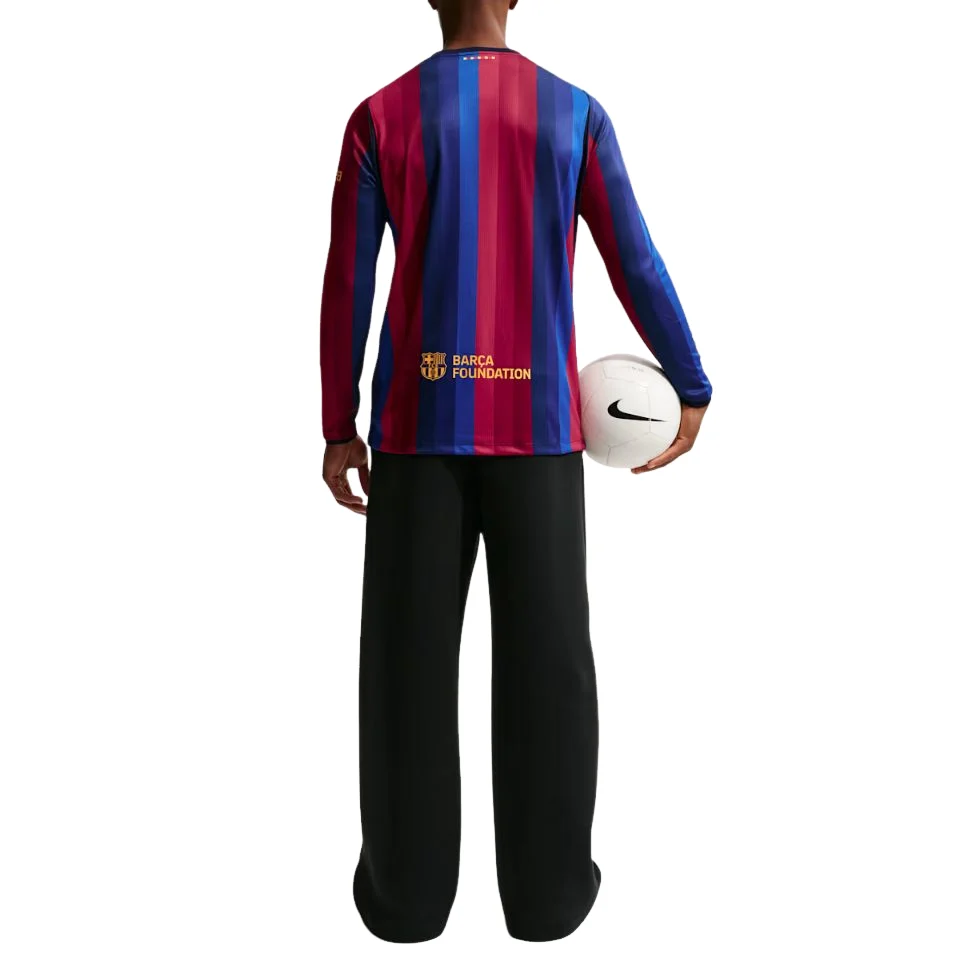Nike x F.C. Barcelona 2026/27 Stadium Home Dri-FIT Replica T-Shirt - Deep Garnet / Blue Void / Mineral Yellow - IR0044-683