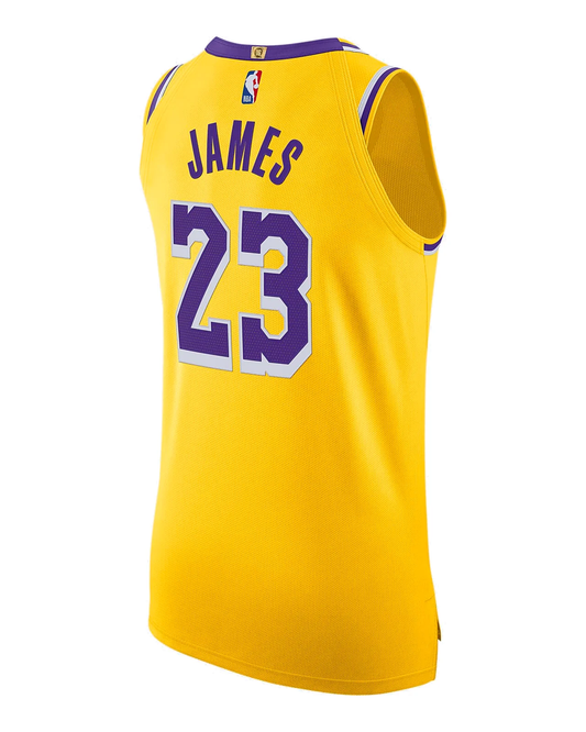 Nike x NBA LeBron James Los Angeles Lakers Basketball Jersey - Yellow - CW3448-729