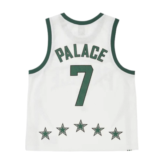 Palace Lightning Basketball Jersey – White / Green
