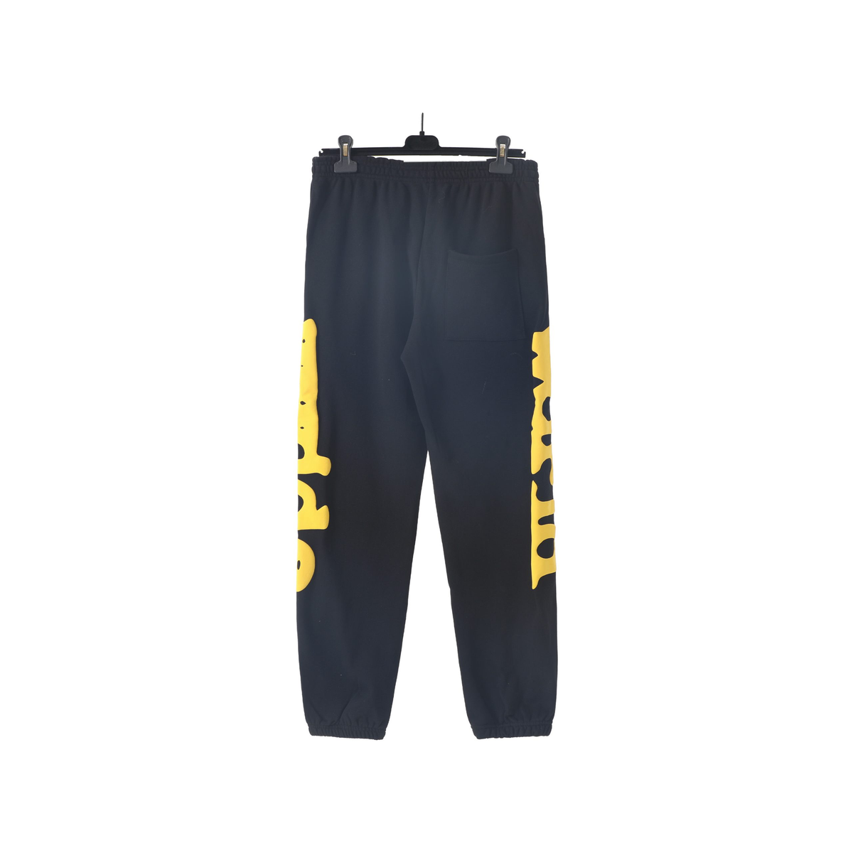 Sp5der Side Leg Logo Sweatpant – Black / Yellow
