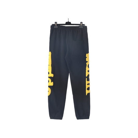 Sp5der Side Leg Logo Sweatpant – Black / Yellow