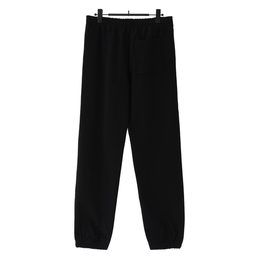 Sp5der Gothic Script Star Sweatpant – Black / Yellow