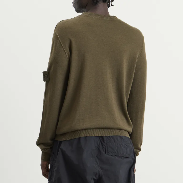 Stone Island Ghost Light Pure Wool Jumper – Monochromatic Knit