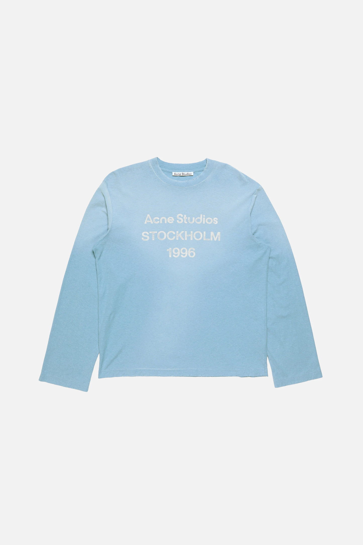 Acne Studios Sprayed 1996 Logo S/S T-Shirt – Cornflower Blue