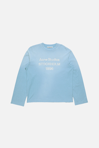 Acne Studios Sprayed 1996 Logo S/S T-Shirt – Cornflower Blue