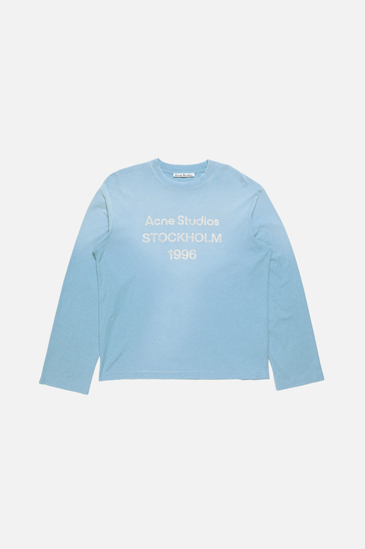 Acne Studios Sprayed 1996 Logo S/S T-Shirt – Cornflower Blue