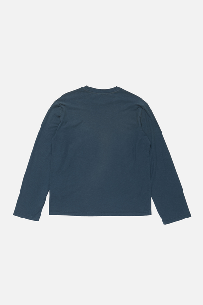 Acne Studios Sprayed 1996 Logo L/S T-Shirt – Slate Blue