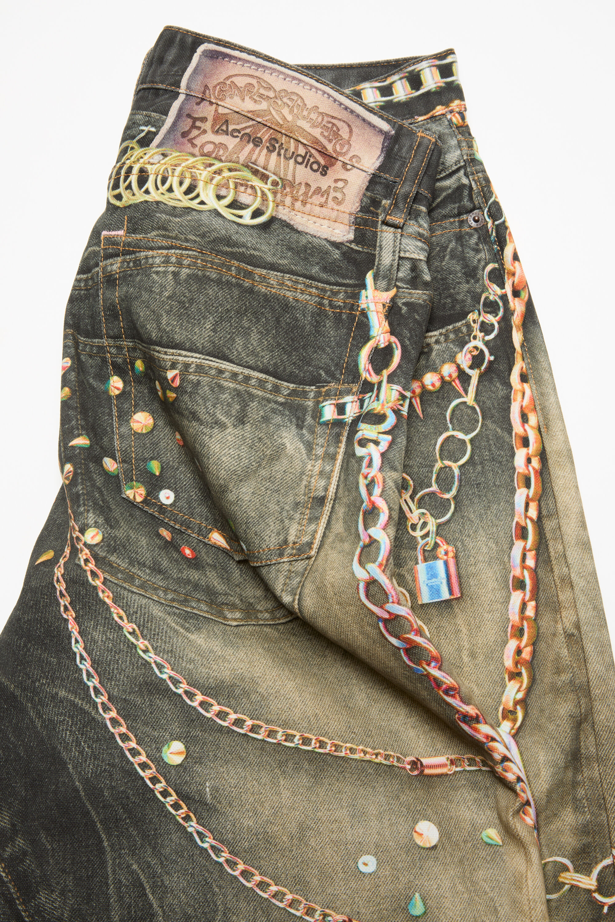 Acne Studios Trompe-L’Œil Loose Fit Jeans