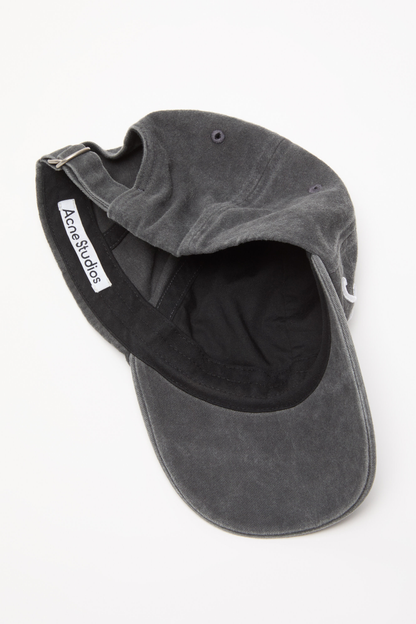 Acne Studios Script Logo Cap – Washed Black