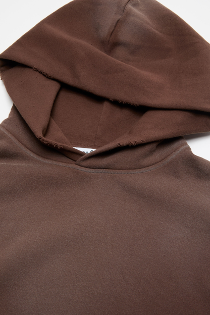 Acne Studios Fleece Logo Hoodie – Chocolate Brown