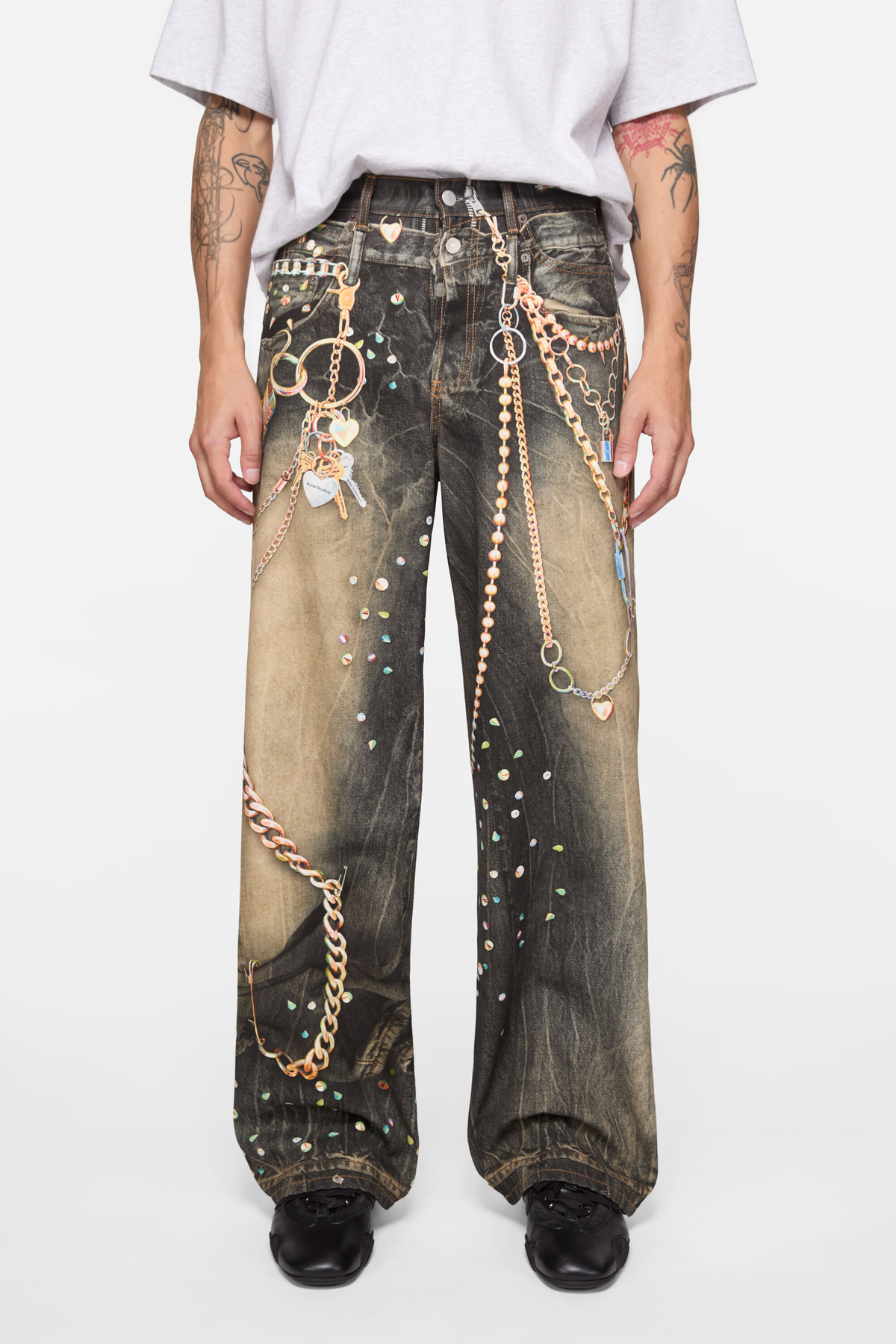 Acne Studios Trompe-L’Œil Loose Fit Jeans
