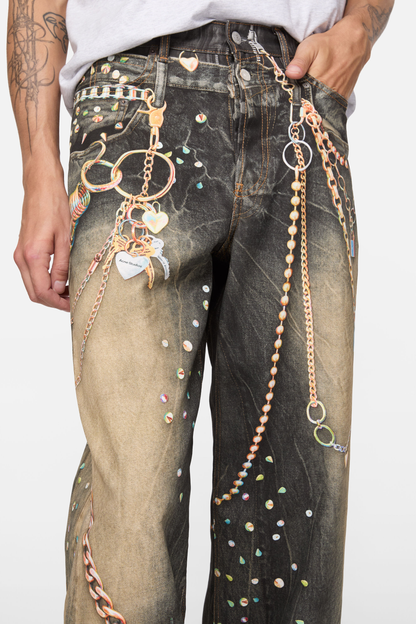 Acne Studios Trompe-L’Œil Loose Fit Jeans