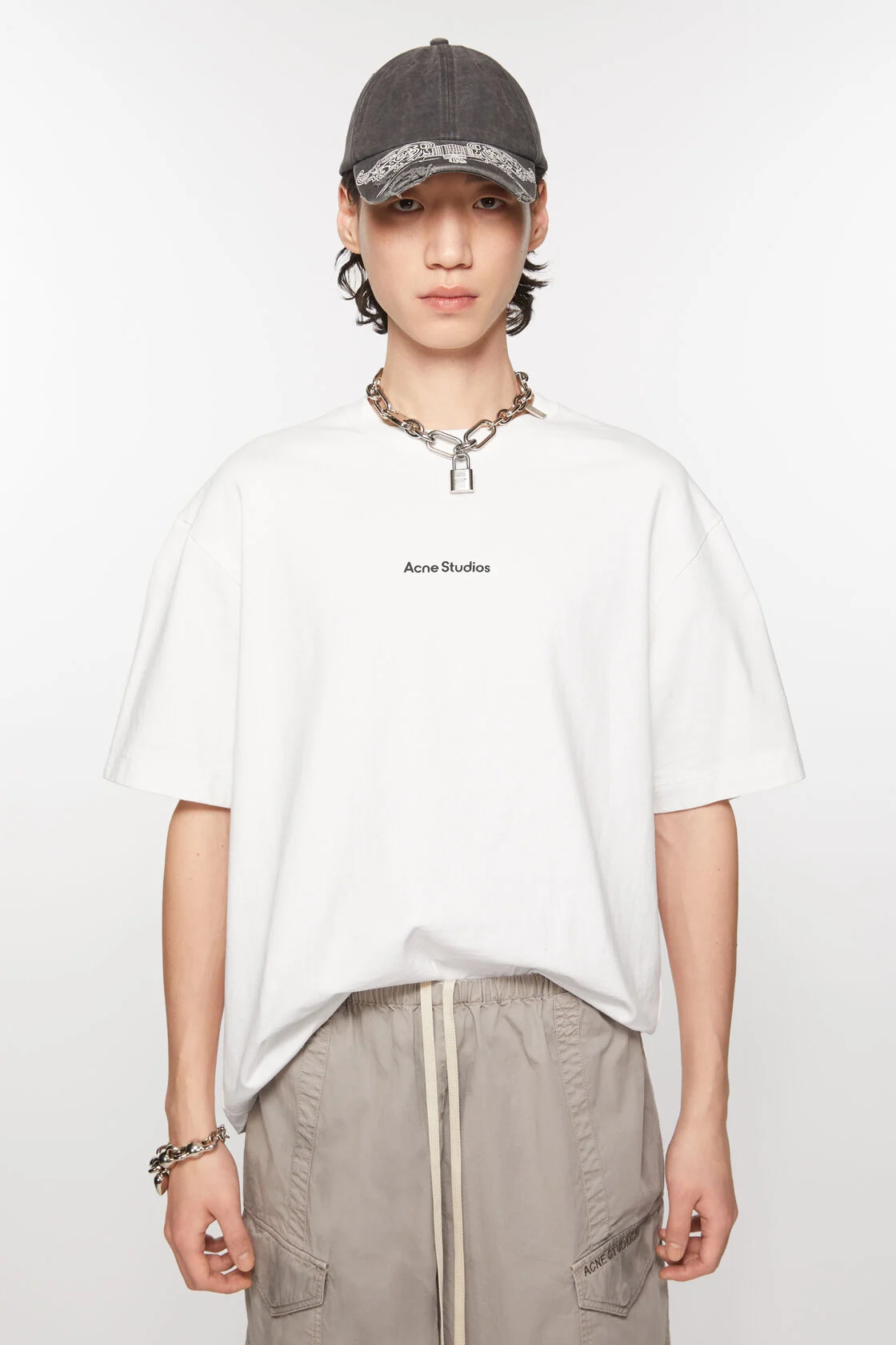 Acne Studios Stamp Logo Relaxed Fit S/S T-Shirt
