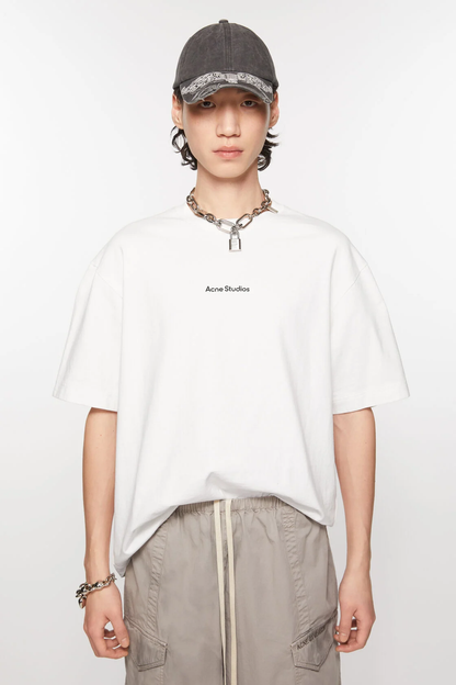 Acne Studios Stamp Logo Relaxed Fit S/S T-Shirt