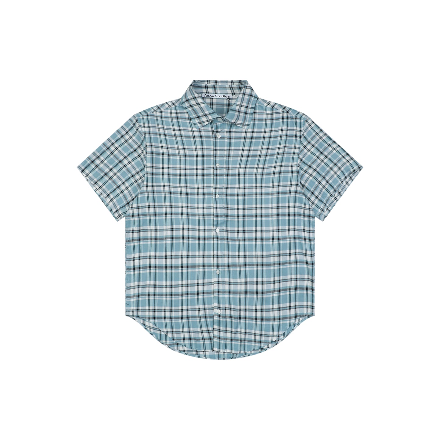 Acne Studios Checked Flannel Shirt – Turquoise / Blue / White
