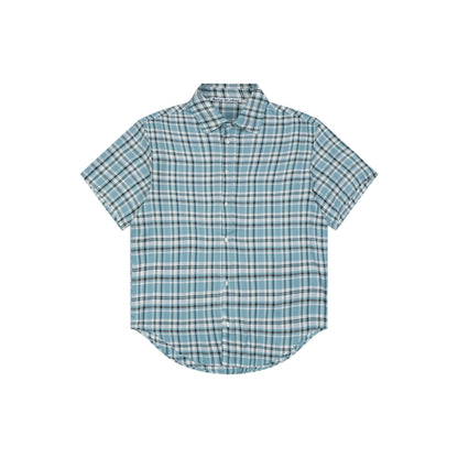 Acne Studios Checked Flannel Shirt – Turquoise / Blue / White