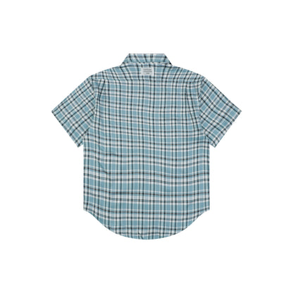 Acne Studios Checked Flannel Shirt – Turquoise / Blue / White