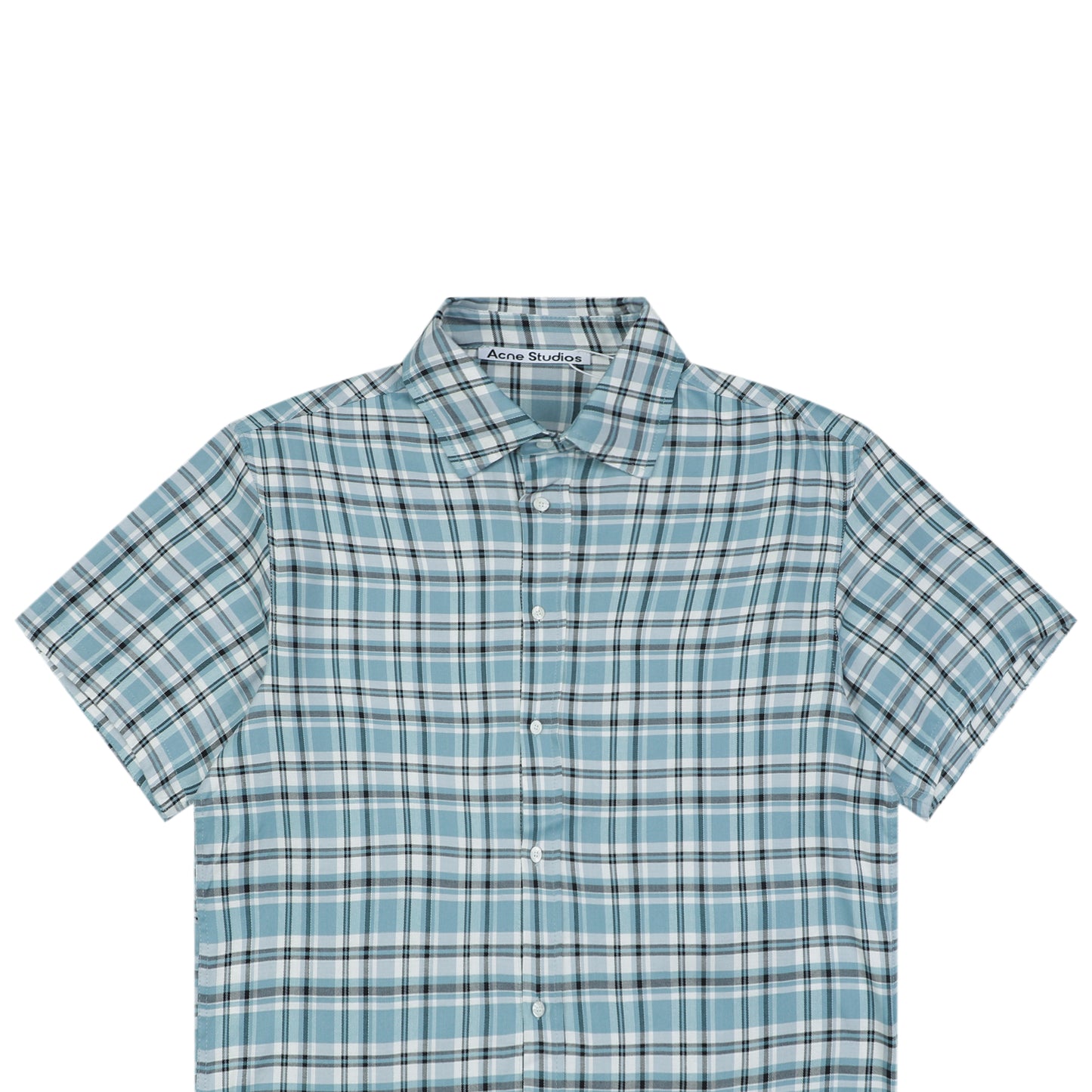 Acne Studios Checked Flannel Shirt – Turquoise / Blue / White