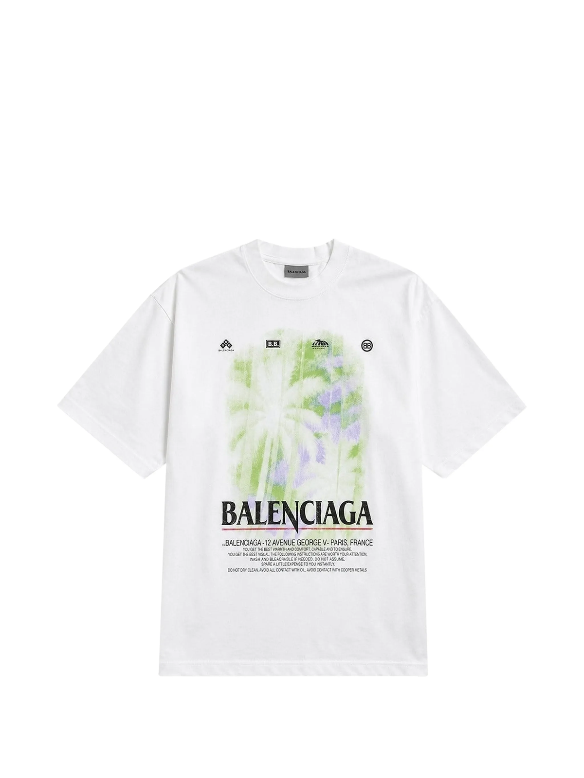 Balenciaga The Window Medium Fit T-Shirt — White