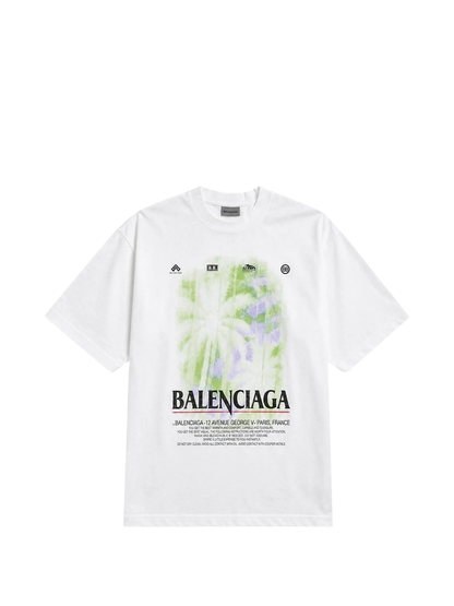 Balenciaga The Window Medium Fit T-Shirt — White