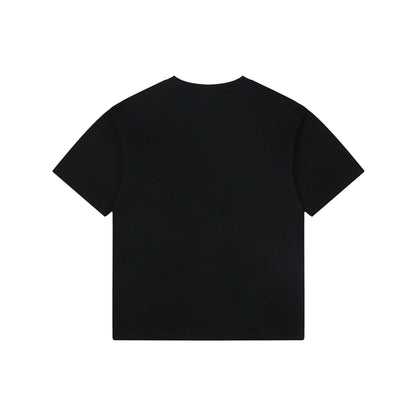 Balenciaga Holiday Graphic Print Cotton T-Shirt — Black
