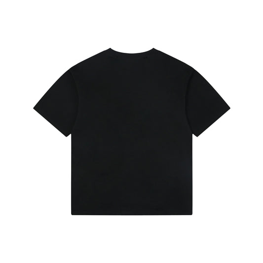 Balenciaga Holiday Graphic Print Cotton T-Shirt — Black