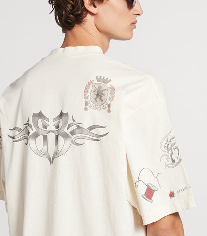 Balenciaga Cotton Tattoo T-Shirt