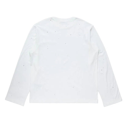 Acne Studios Rhinestone Logo Long-Sleeve T-Shirt