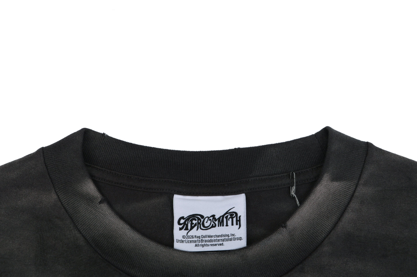 Saint Michael Aerosmith Paint-Splattered Graphic T-Shirt – Vintage Black
