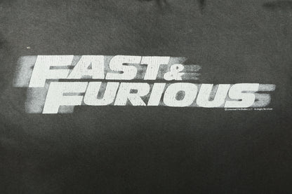 Saint Michael × Fast & Furious Logo Graphic T-Shirt – Washed Black