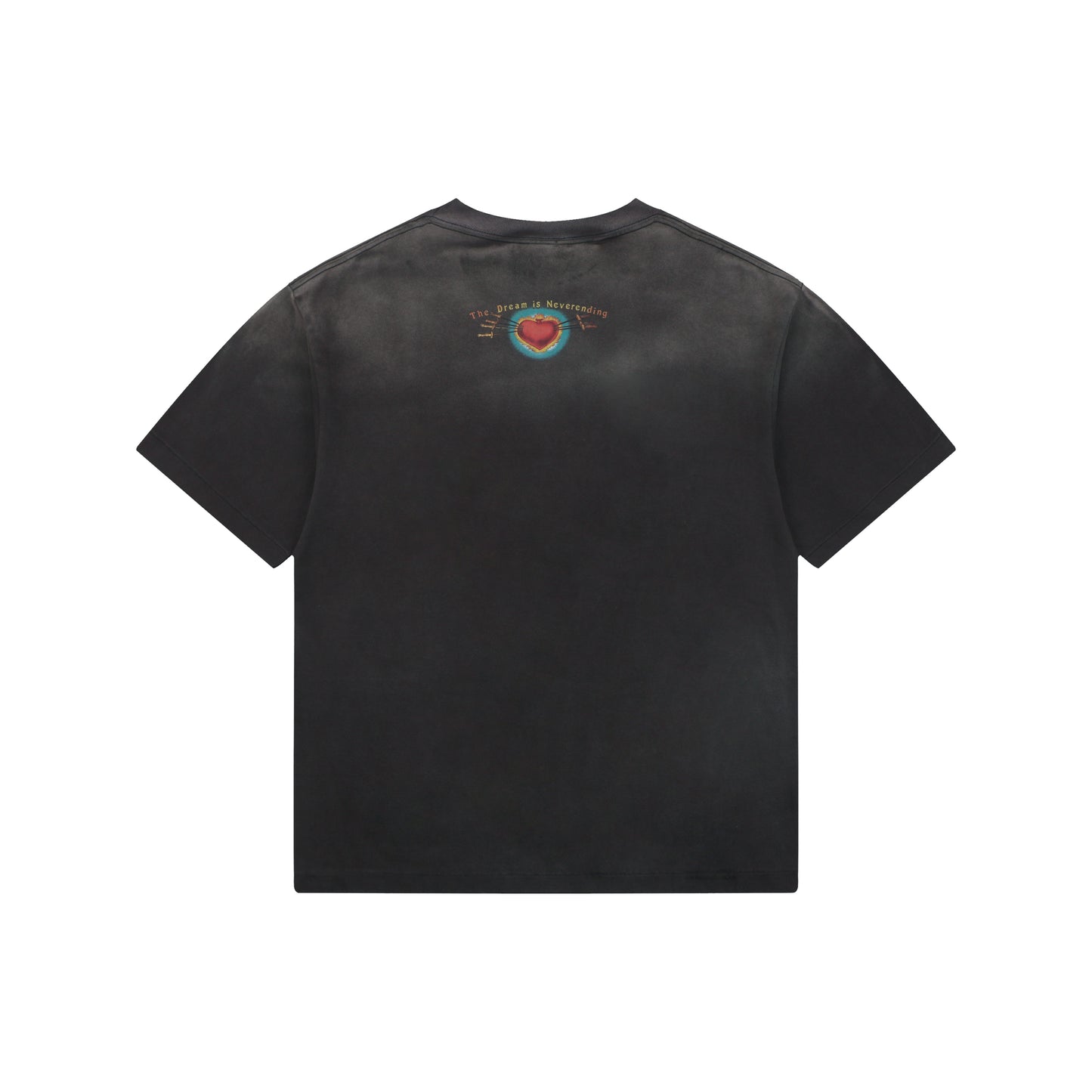 Saint Michael Dream Master Sacred Heart Graphic T-Shirt – Charcoal