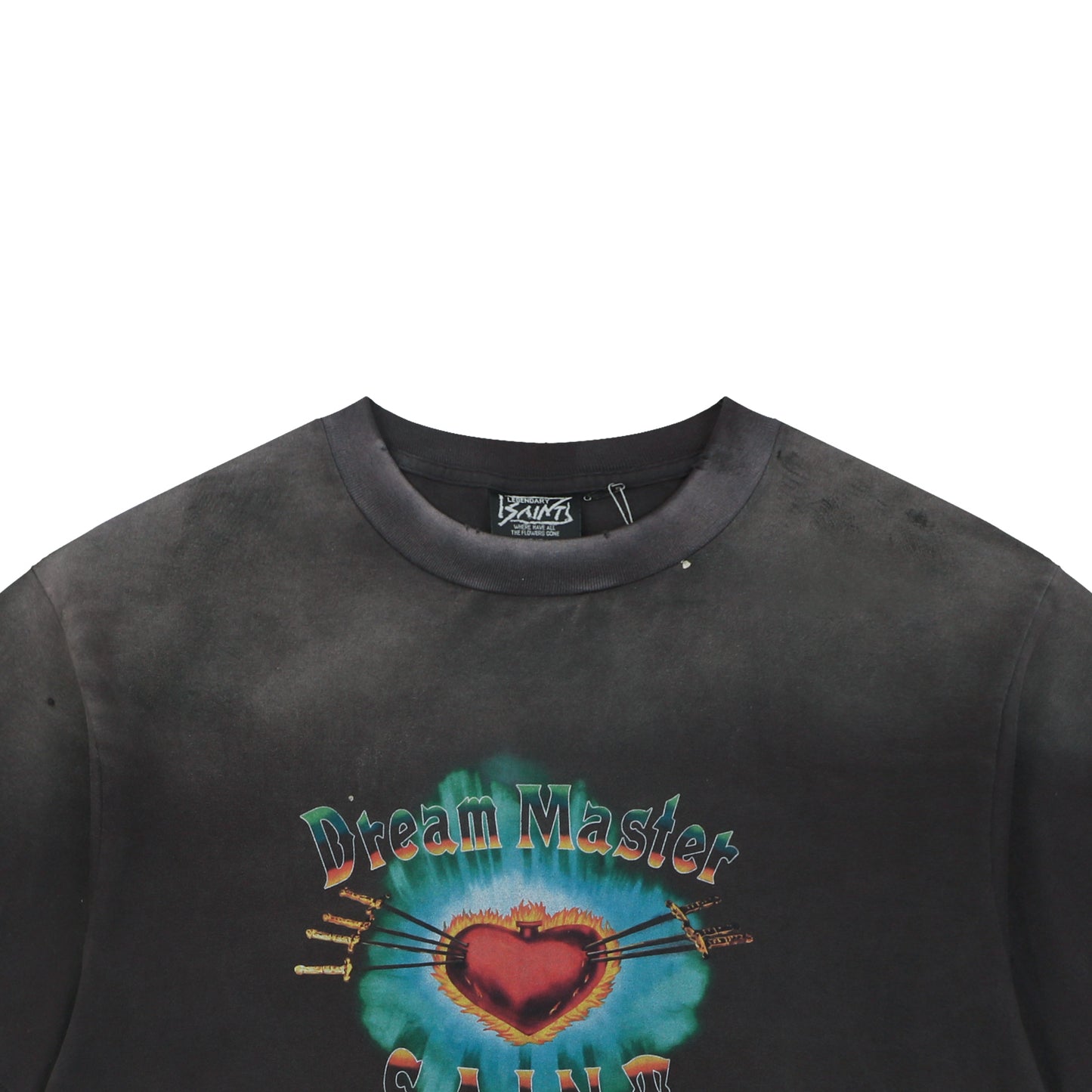 Saint Michael Dream Master Sacred Heart Graphic T-Shirt – Charcoal